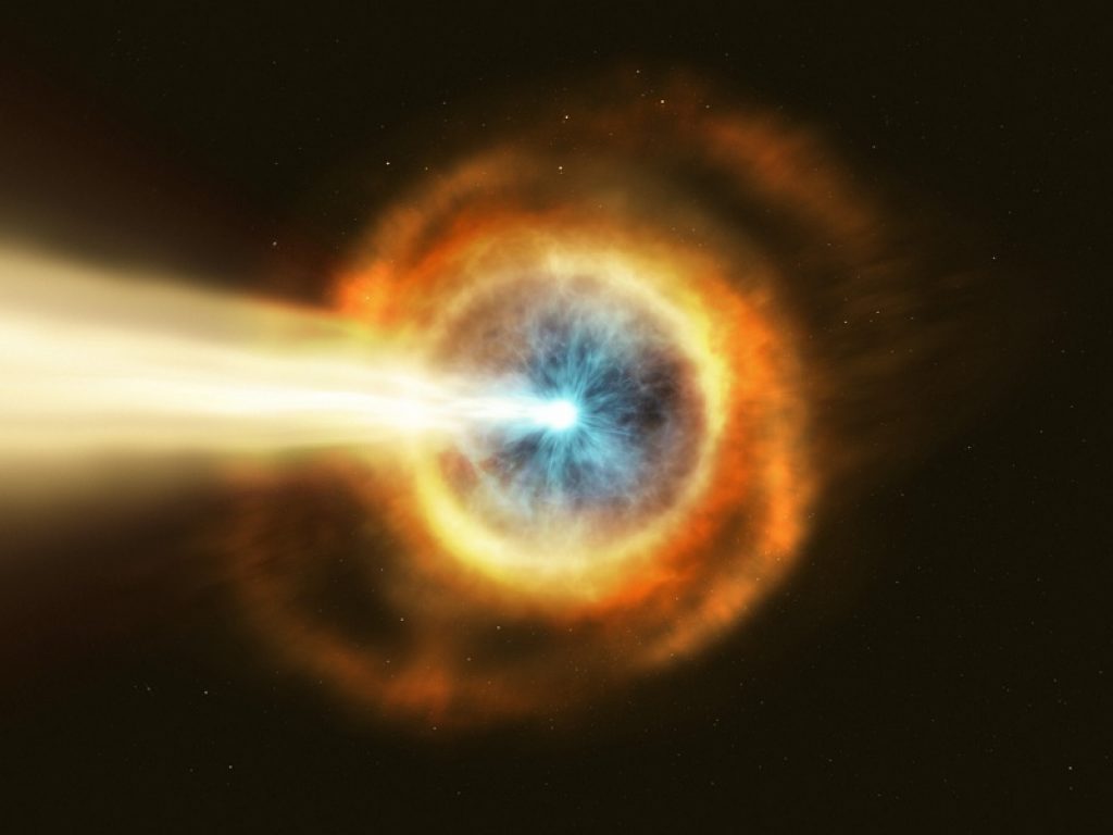 Lampi di raggi gamma: il ruolo chiave dei protoni