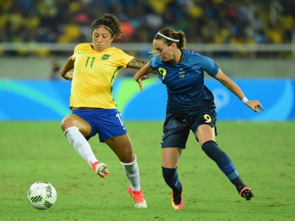 Il procuratore sportivo Alessio Sundas presenta la sua nuova assistita Cristiane, attaccante della nazionale femminile brasiliana