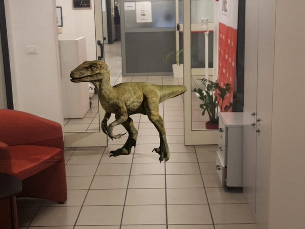 Dinosauri a casa e in ufficio con la realtà aumentata