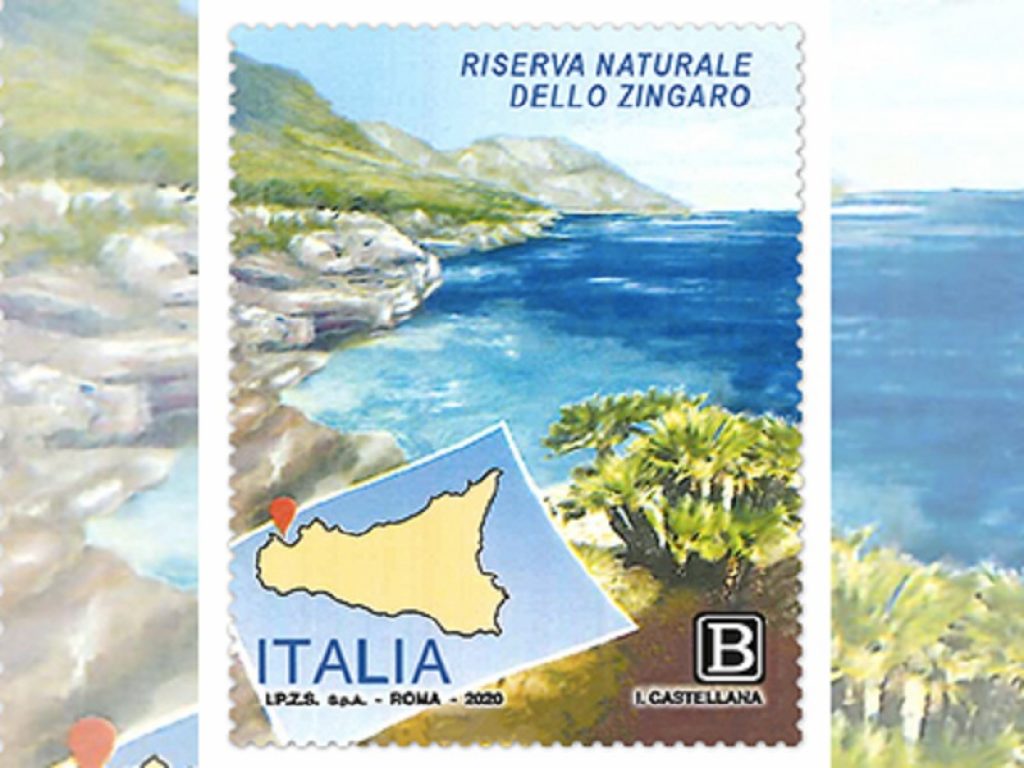 Riserva naturale dello Zingaro e Costa degli Etruschi su due francobolli