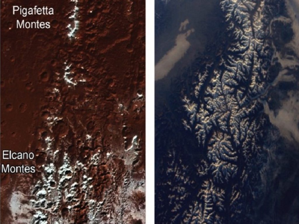La neve su Plutone è ricca di metano