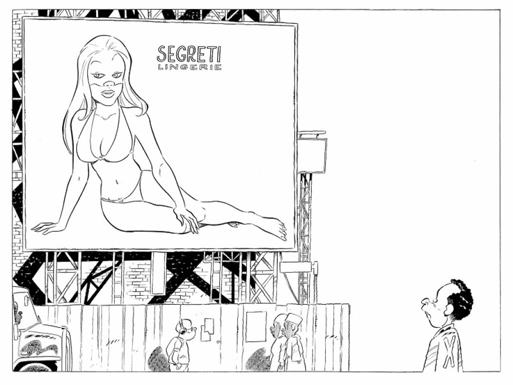 Leo Ortolani in fumetteria con "Bedelia"