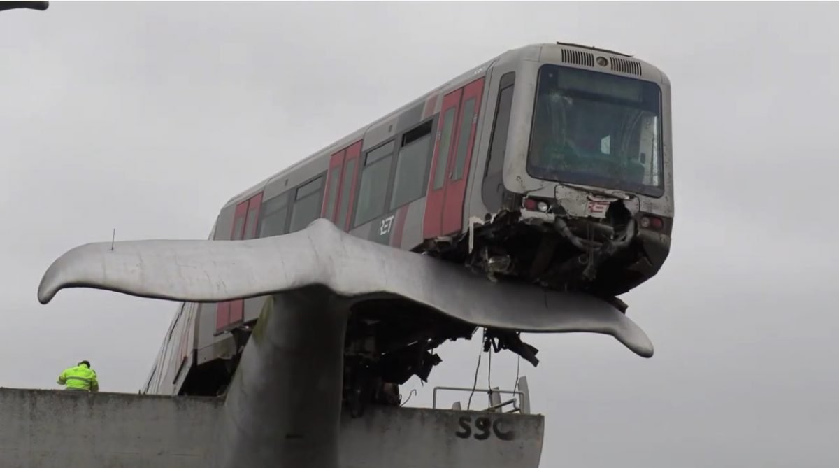 Rotterdam, coda della balena salva metro deragliata