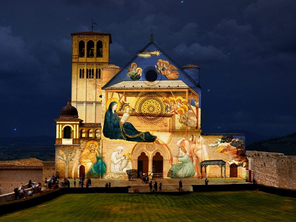 Enel illumina la Basilica di San Francesco ad Assisi