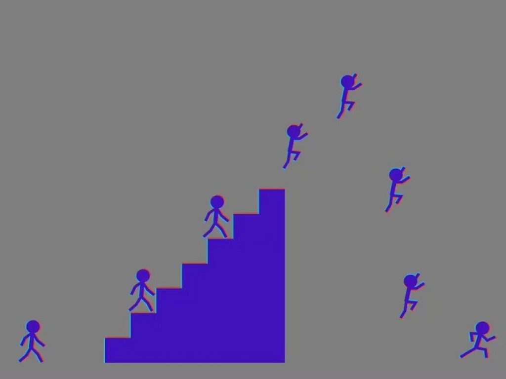 L’illusione ottica della scala che si muove