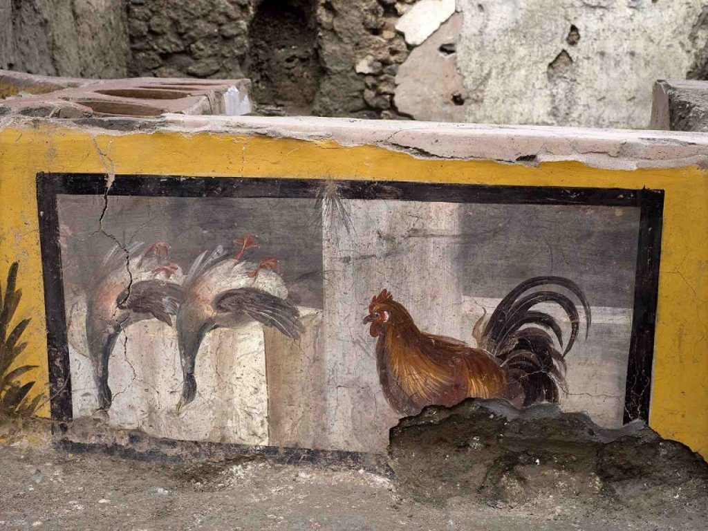 Nuova e straordinaria scoperta a Pompei: dalla Regio V riaffiora un Termopolio, dove veniva consumato cibo da strada, perfettamente conservato