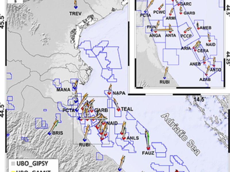 Deformazione crostale in Adriatico: INGV pubblica i dati