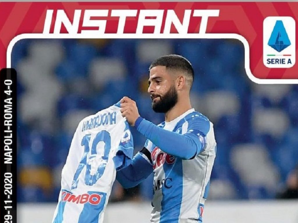 Panini Instant: c'è Insigne che omaggia Maradona