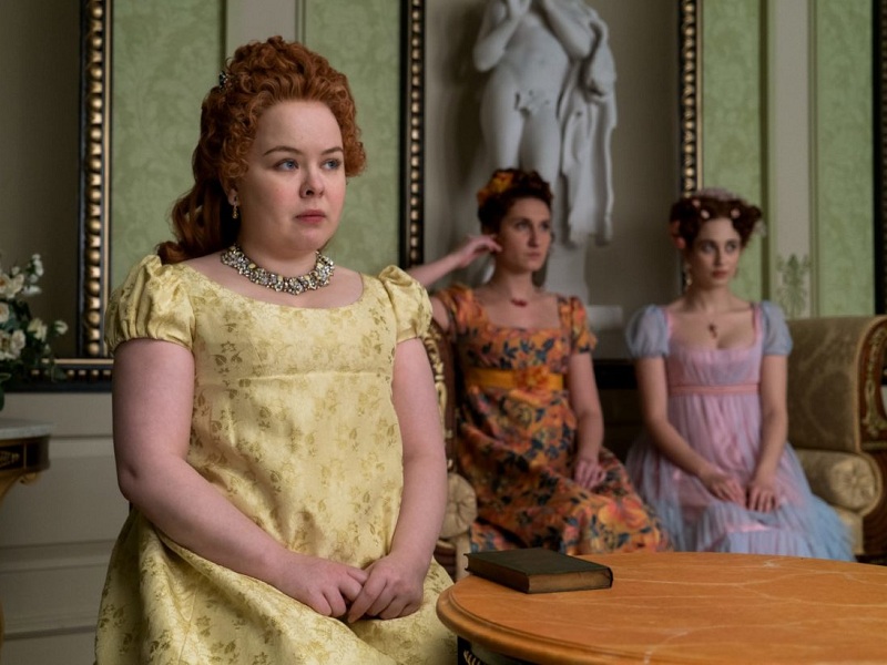 Penelope Featherington ci porta sul set di Bridgerton