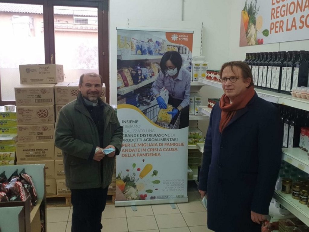Alla Caritas romana il cibo acquistato con i fondi Arsial