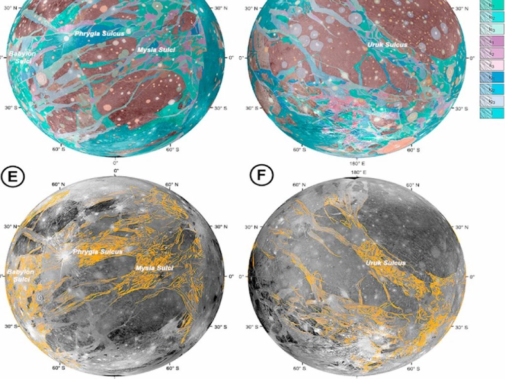 Inaf: nuova scoperta sulle faglie di Ganimede