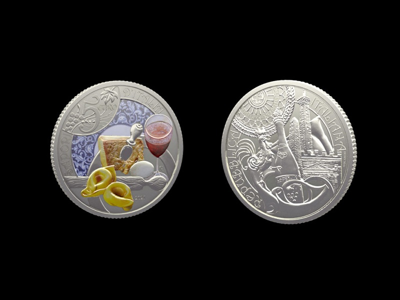 Tortellini, lambrusco e Dante sulle monete da collezione