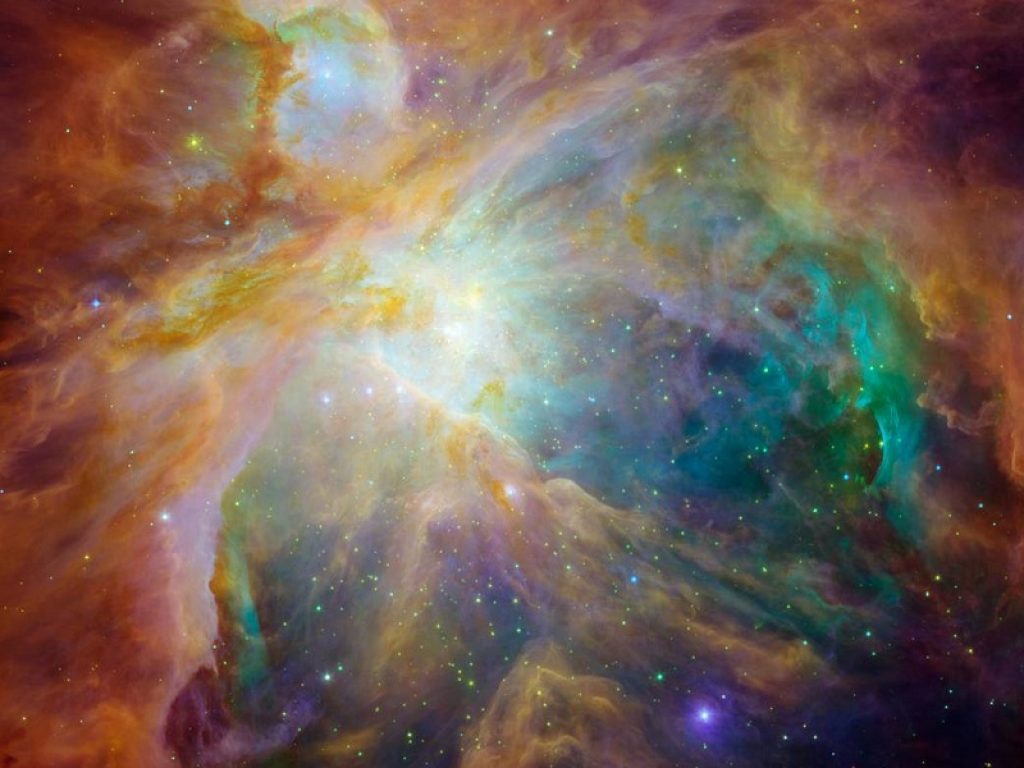 Hubble e Spitzer immortalano la Nebulosa di Orione