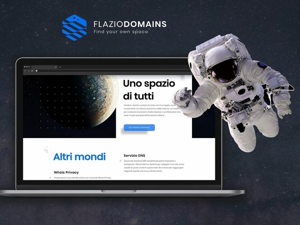 Flazio lancia Domains, arrivano in Italia i domini con estensione .it al costo di 3,99 euro l’anno per sempre: sono i più economici d’Europa