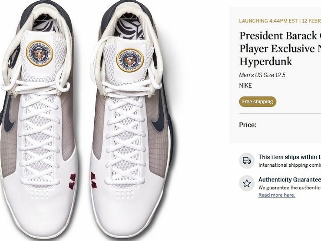 All’asta le Nike create per Barack Obama