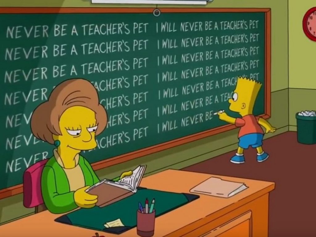 I Simpson omaggiano Edna Caprapall, la maestra di Bart