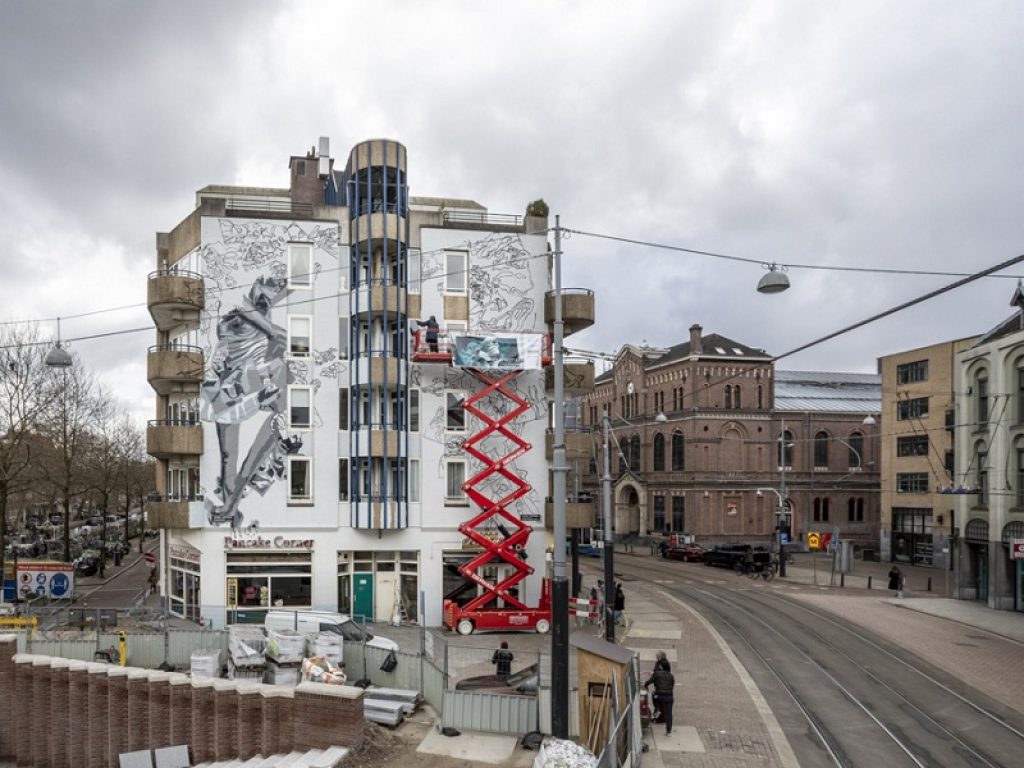 La no profit Yourban2030 guidata da Veronica De Angelis arriva in Olanda, ad Amsterdam, con il primo murales mangia-smog