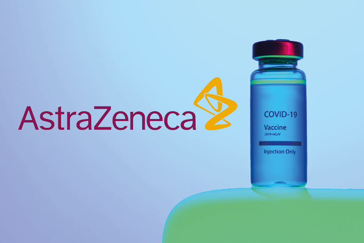 Fiala di vaccino AstraZeneca per il Covid-19