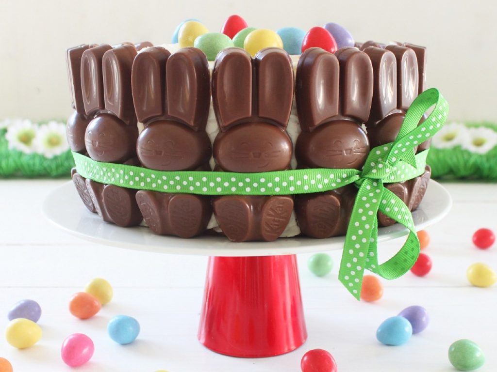 Carrot cake con cioccolato KitKat Bunny