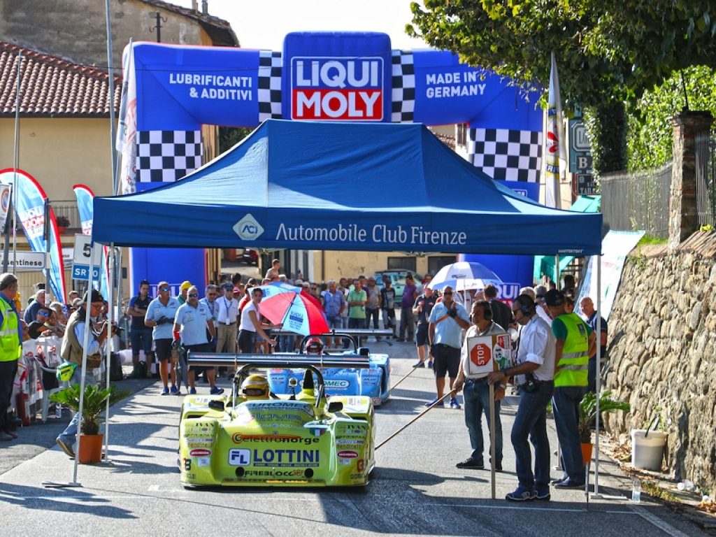 Lottini alla partenza della Coppa della Consuma