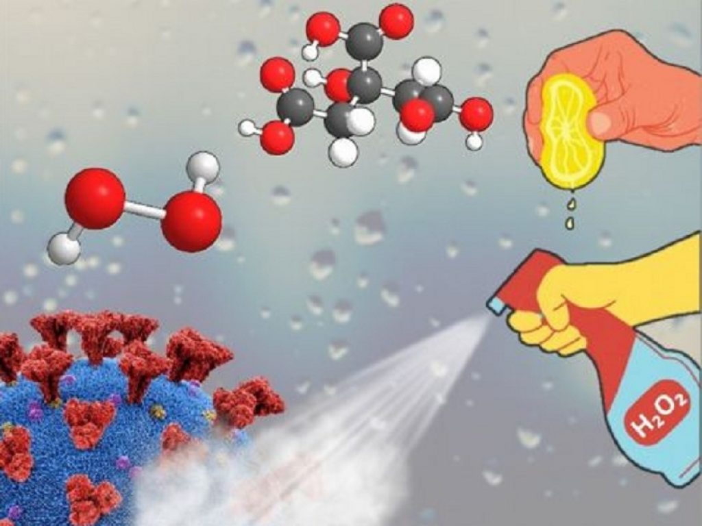Acqua ossigenata e succo di limone eliminano il Covid dalle superfici