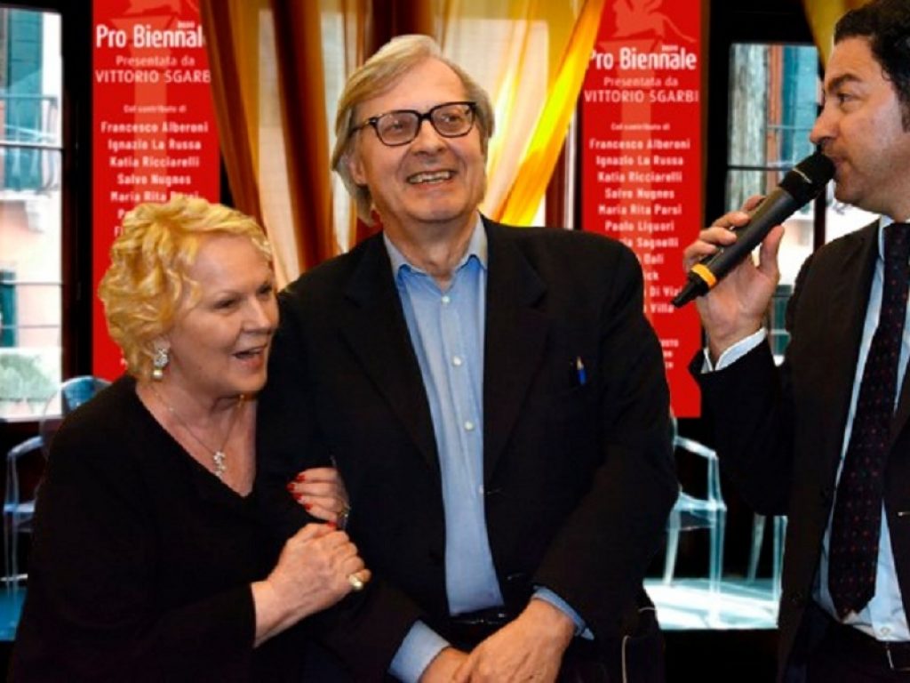 Katia Ricciarelli e Vittorio Sgarbi alla Pro Biennale