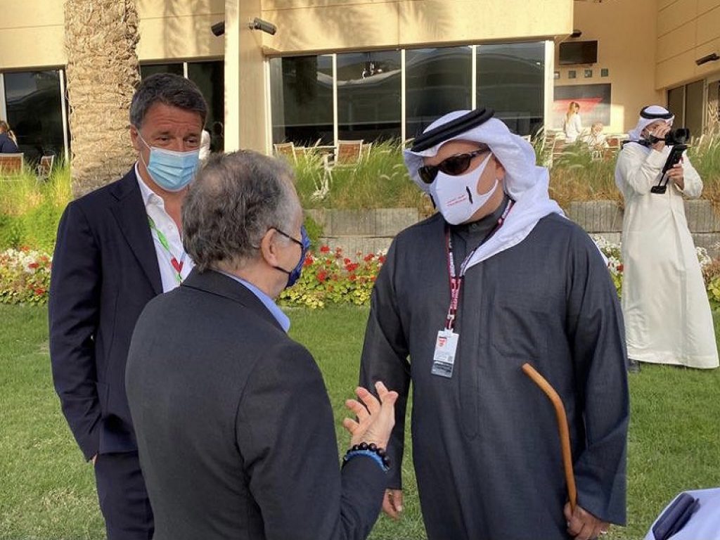 Matteo Renzi al Gp del Bahrain di Formula 1