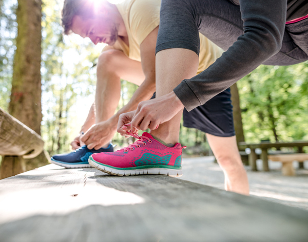 Plantare per scarpe da corsa utile per il ginocchio del corridore