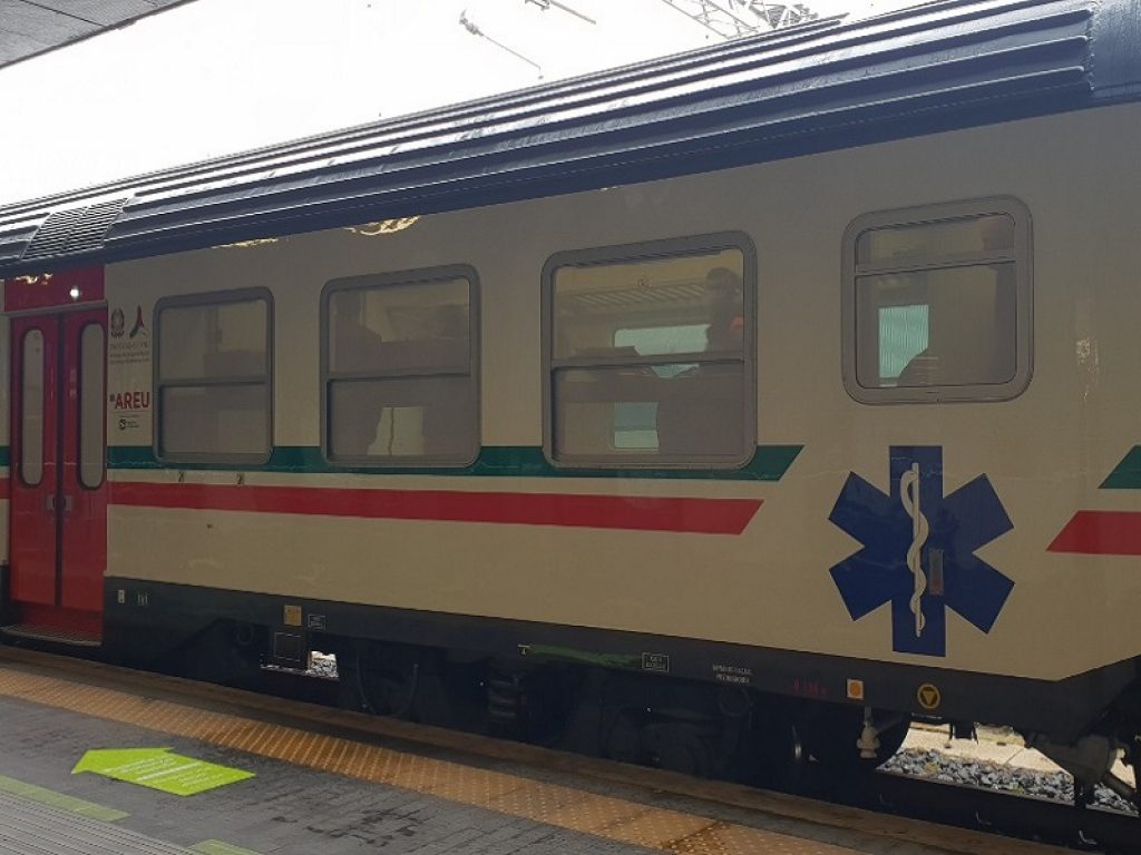 Parte il treno sanitario inaugurato da Zingaretti e Speranza