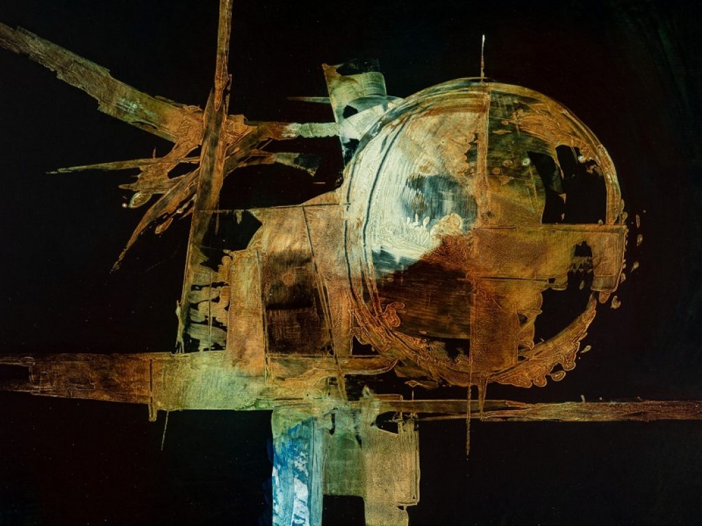 Luigi Pericle, Senza titolo (Matri Dei d.d.d.), 1966, tecnica mista su masonite. Collezione Biasca-Caroni. Foto © Marco Beck Peccoz.