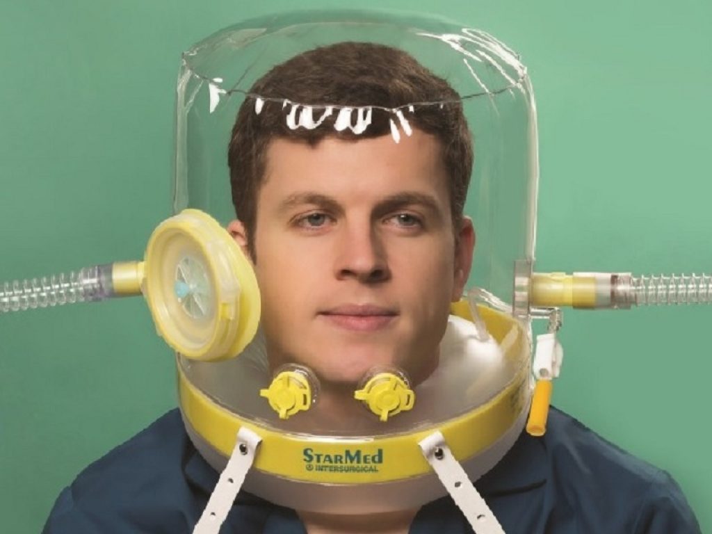 Nuovo casco italiano per l'insufficienza respiratoria