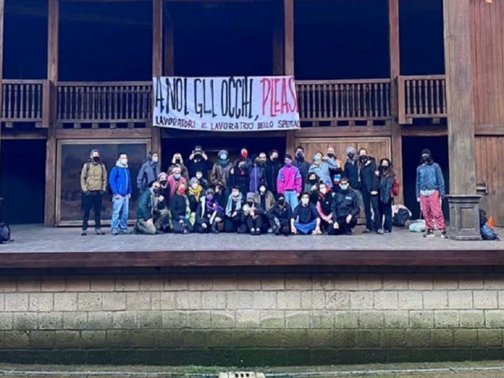 Lavoratori spettacolo occupazione teatro globe