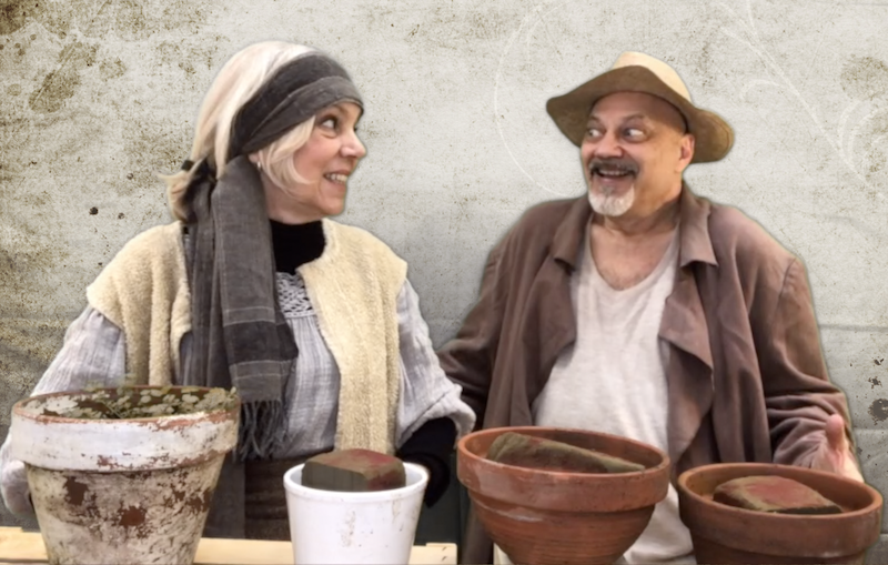 Nifosì e Aguirre in "Il segreto dell'orto"