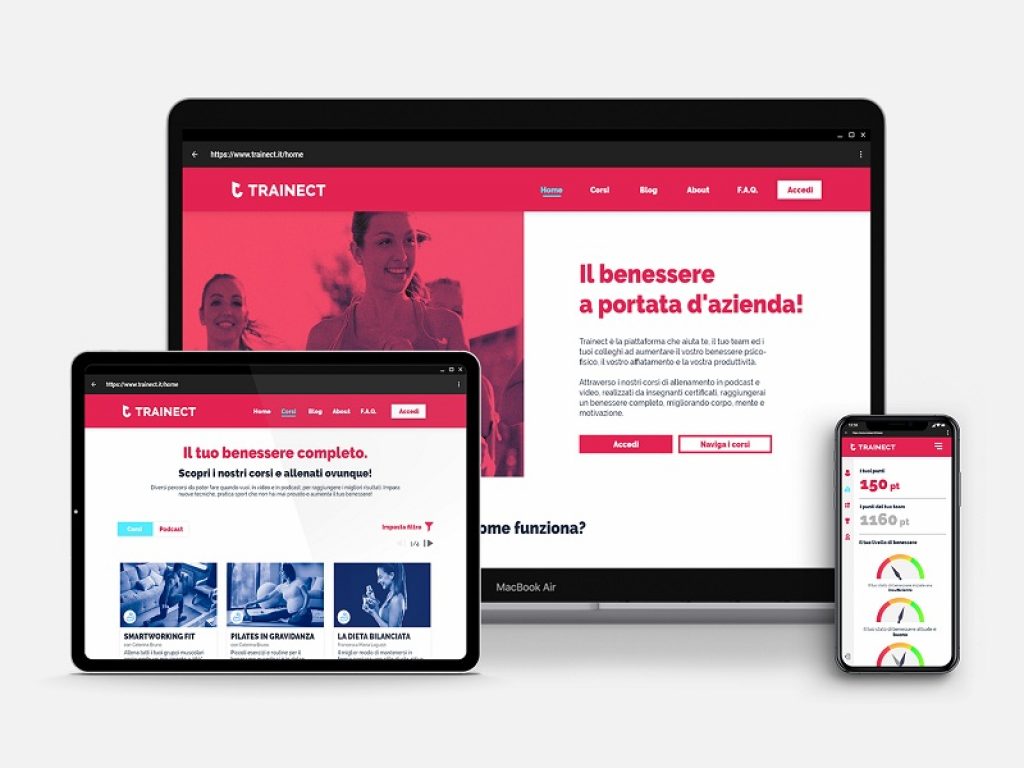 Trainect ha creato una piattaforma che permette alle aziende di migliorare lo stato psicofisico dei propri dipendenti, ricompensandoli per il loro impegno