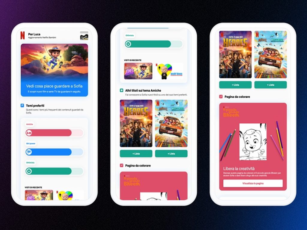 Netflix lancia nuove funzionalità per i bambini