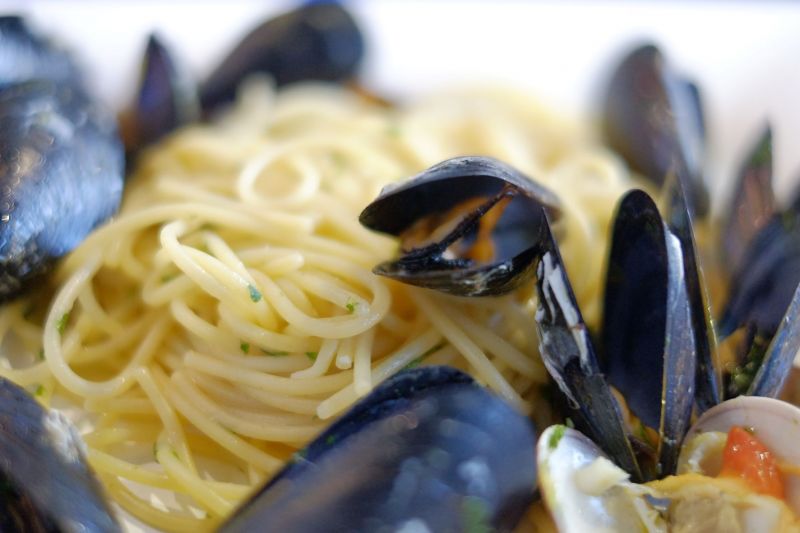 spaghetti pesce cozze molluschi