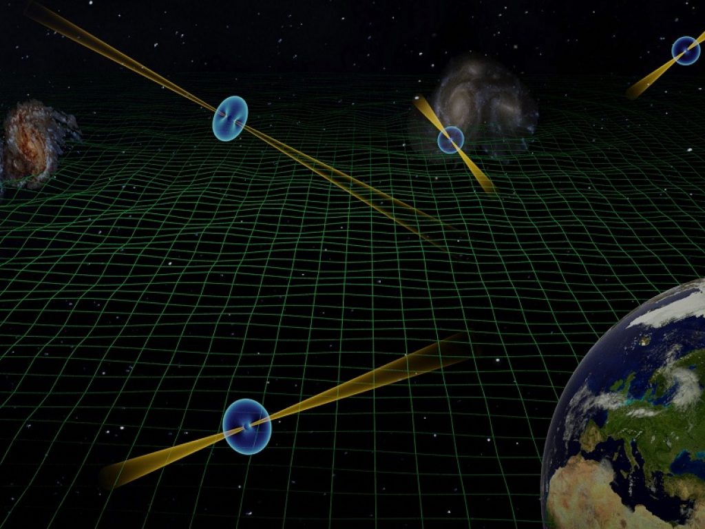 Radiotelescopi a caccia di onde gravitazionali ultrabasse
