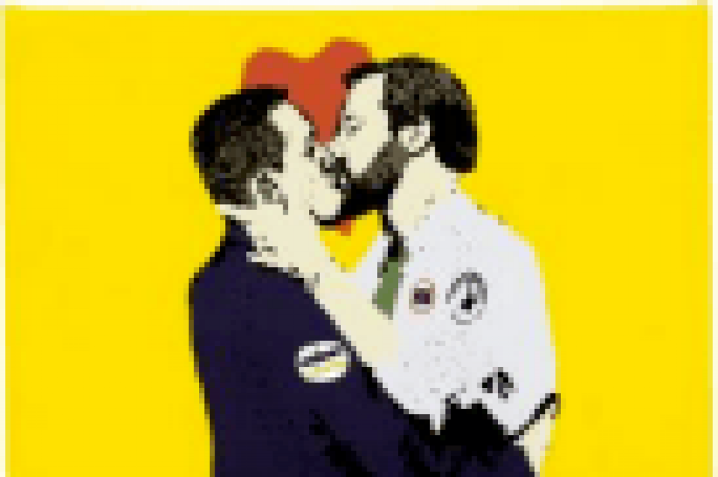 tvboy bacio salvini di maio