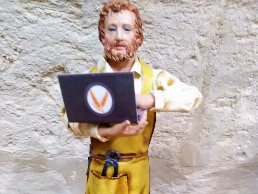 L'imprenditore è il nuovo personaggio del Presepe 2021: l'iniziativa è promossa dalla Fondazione Symbola, Confartigianato e Coldiretti