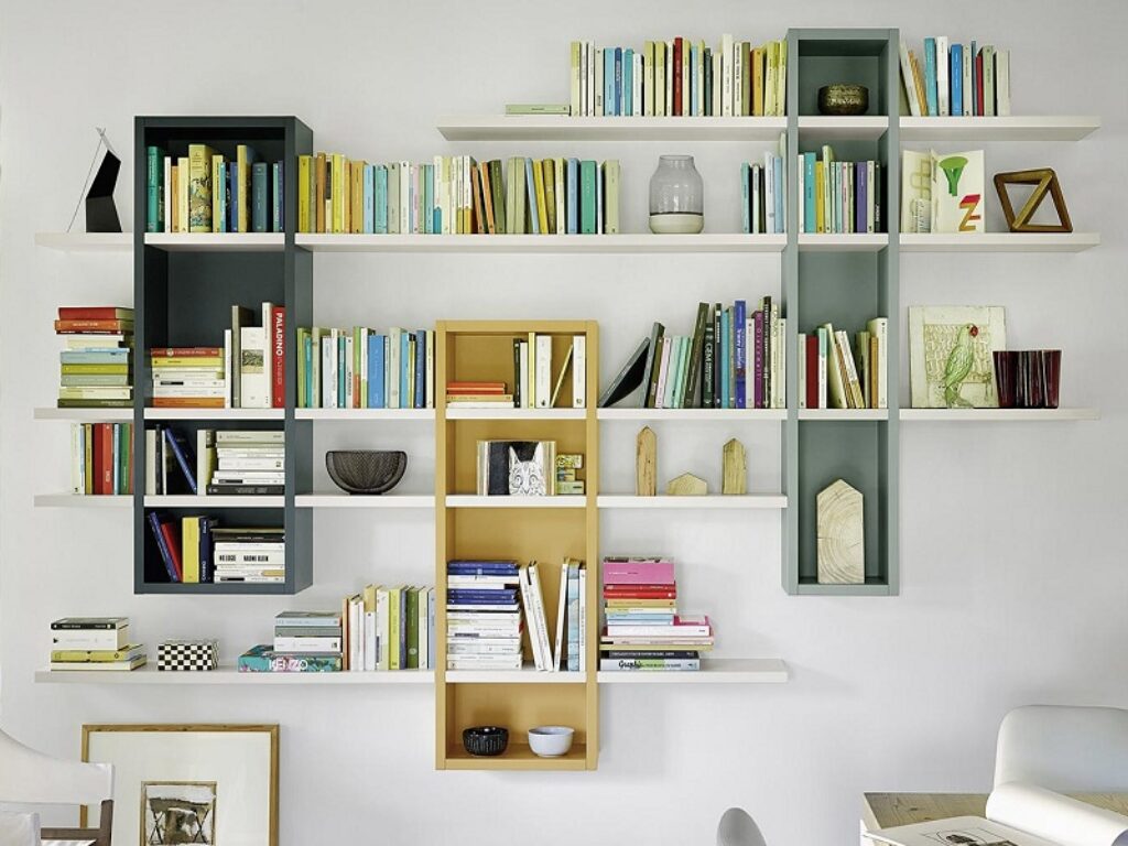 idee libreria a parete