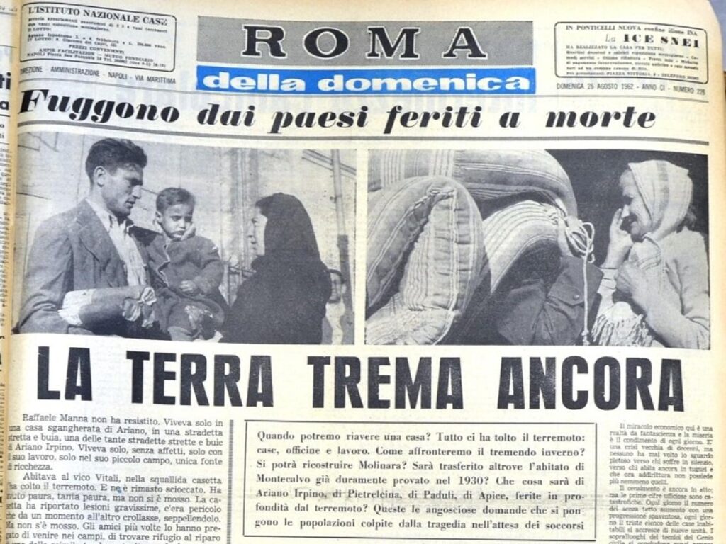 Campania, 21 agosto 1962: quando la terrà tremò