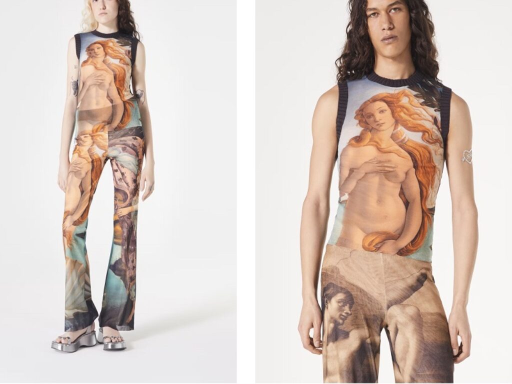 venere di botticelli vestiti