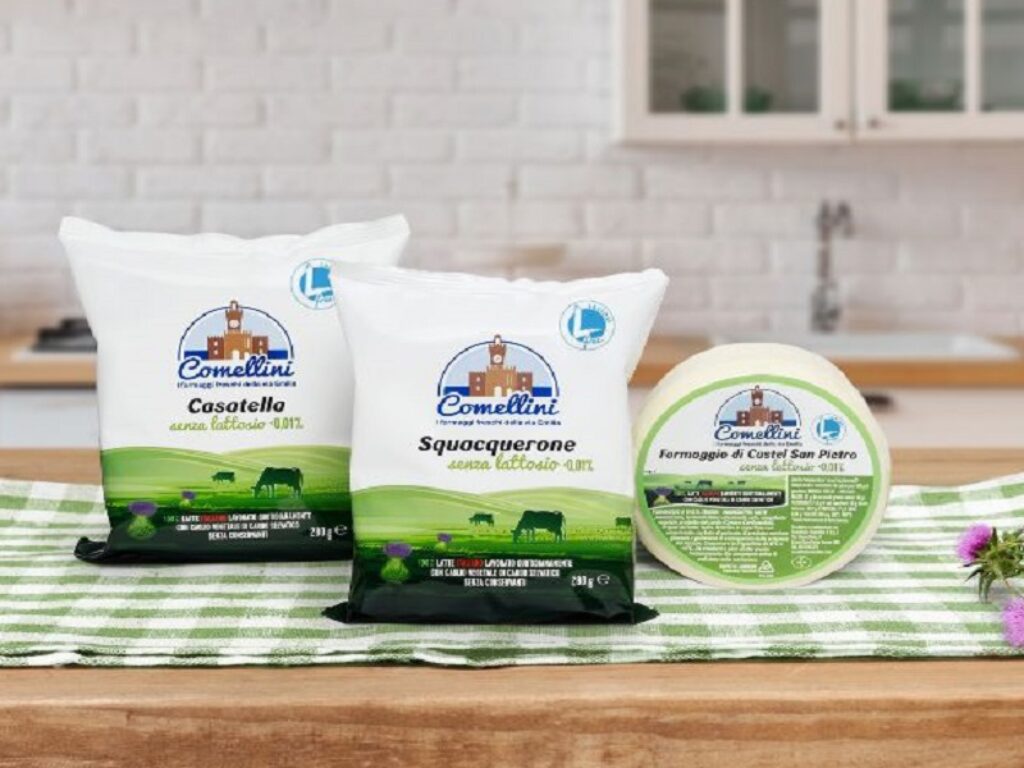 Caseificio Comellini certifica la Casatella e il Formaggio di Castel San Pietro con il Marchio Lfree