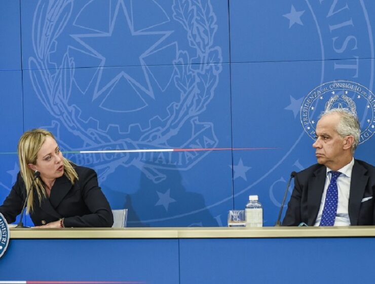 meloni piantedosi rave party