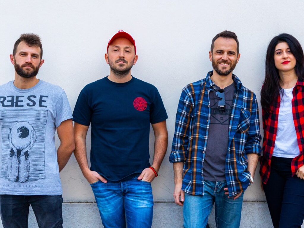 red sunset riverside