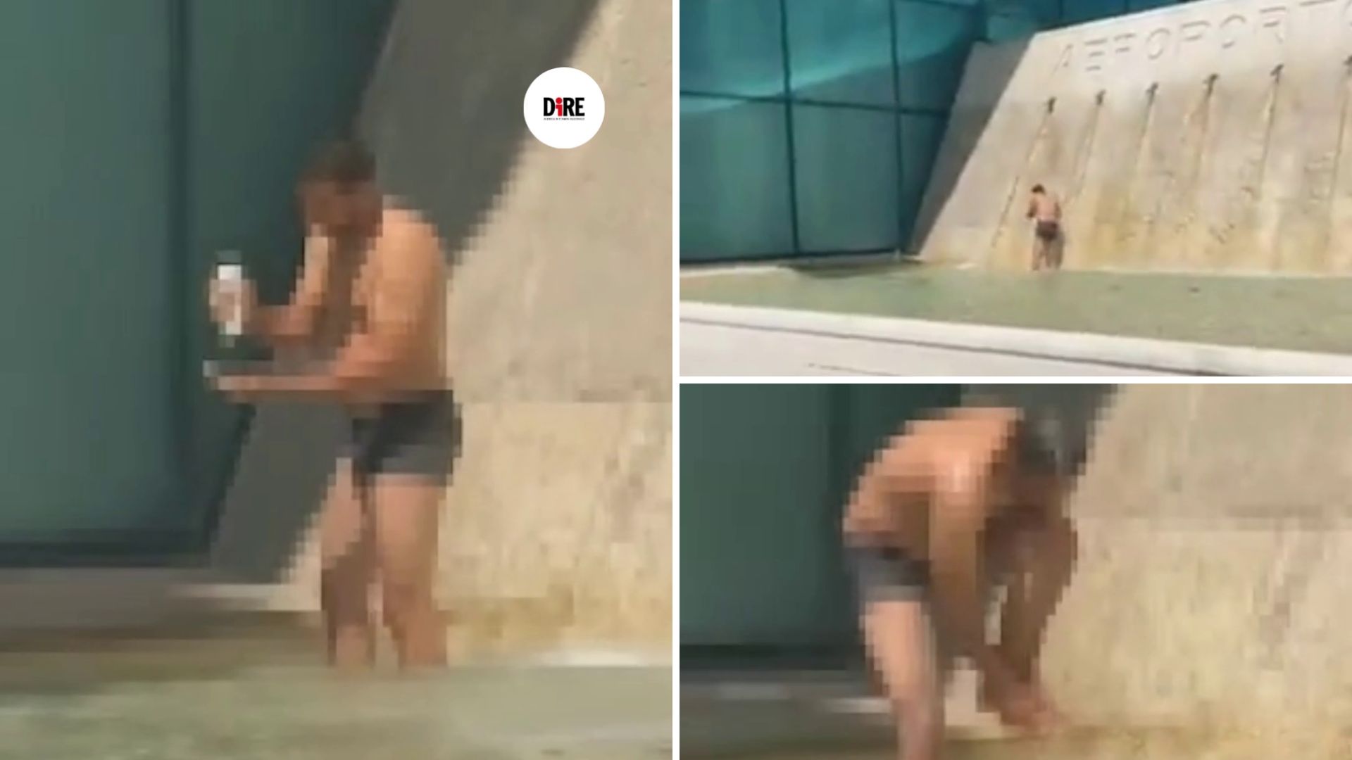 fa la doccia fontana aeroporto fiumicino