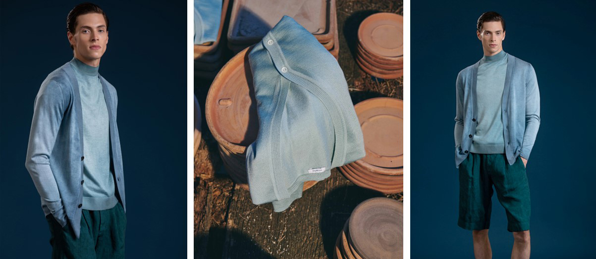 malo cashmere e seta uomo