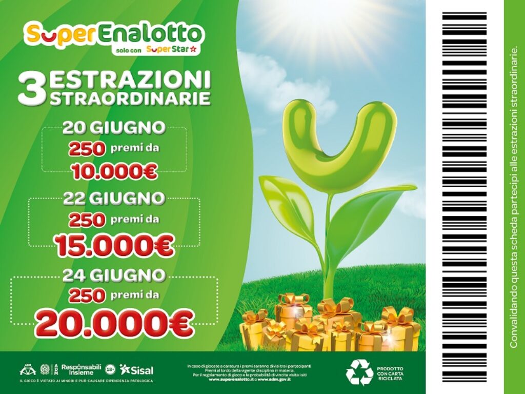 iniziativa speciale estrazione straordinaria superenalotto codici vincenti