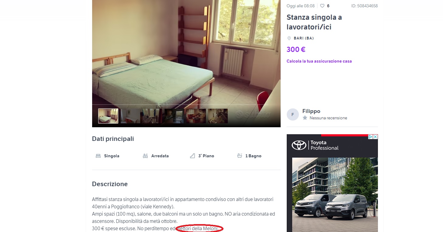 annuncio elettori meloni