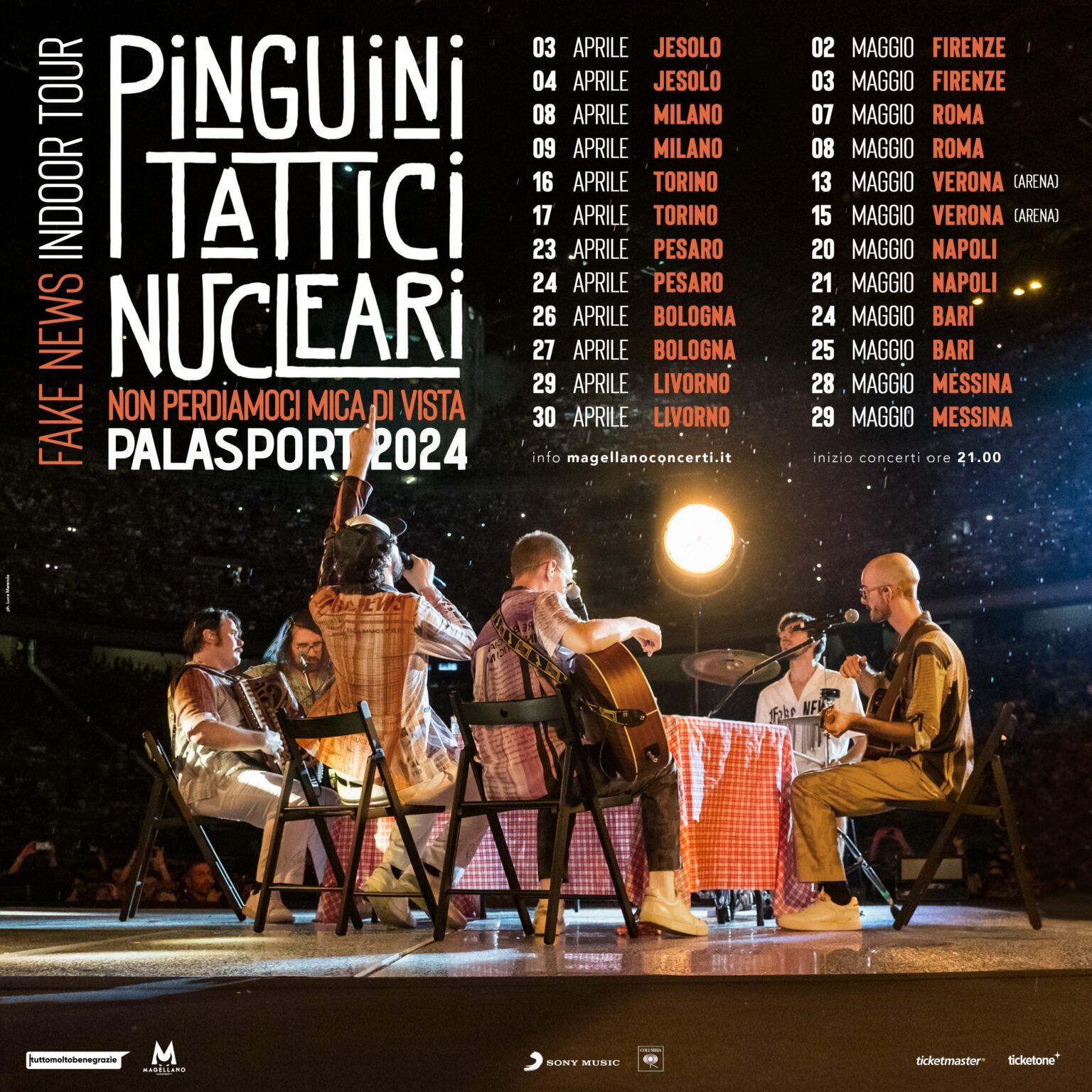 pinguini tattici nucleari tour 2024